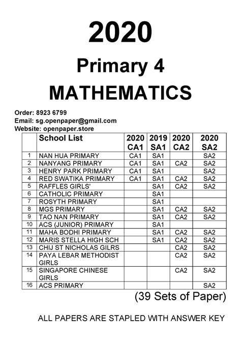 Blast from the Past: Unveil Primary 4 Exam Secrets with Past Year Papers