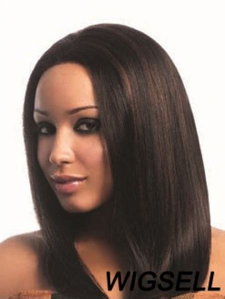 Blending Beauty: Yaki Long Straight Brown Real Human Wigs