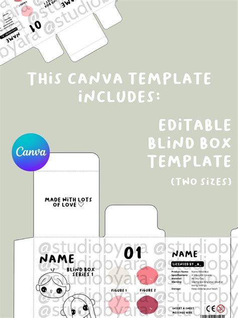 Blind Box Template Canva
