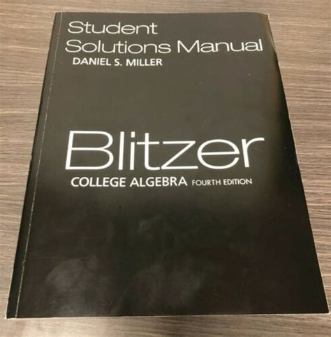 Blitzer College Algebra Fourth Edition Answers Ebook PDF