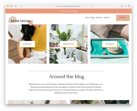 Blog Templates Squarespace