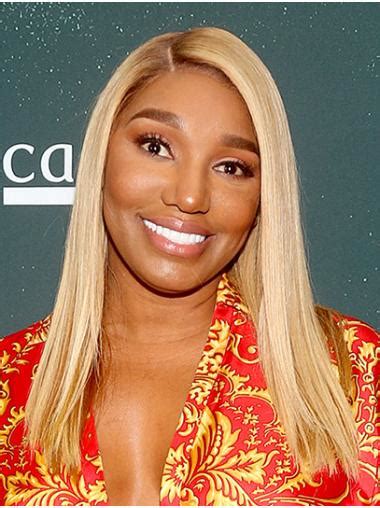 Blonde 16" Straight Without Bangs Long NeNe Leakes Wigs