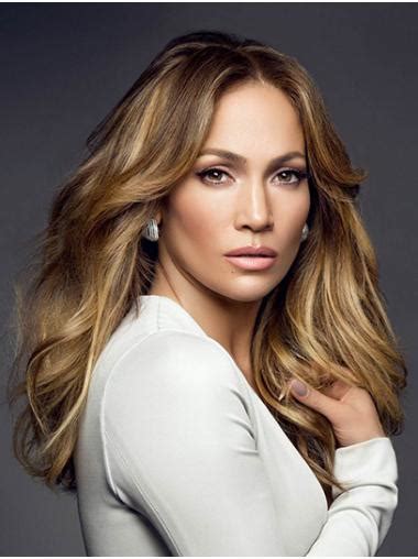 Blonde 18" Wavy Without Bangs Long Jennifer Lopez Wigs