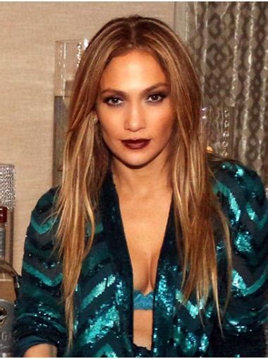 Blonde 20" Straight Without Bangs Long Jennifer Lopez Wigs