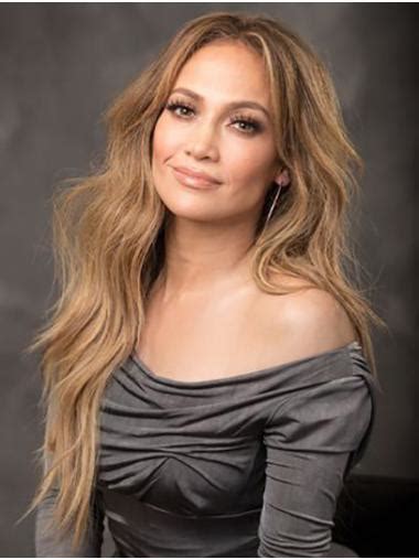 Blonde 24" Curly Without Bangs Long Jennifer Lopez Wigs