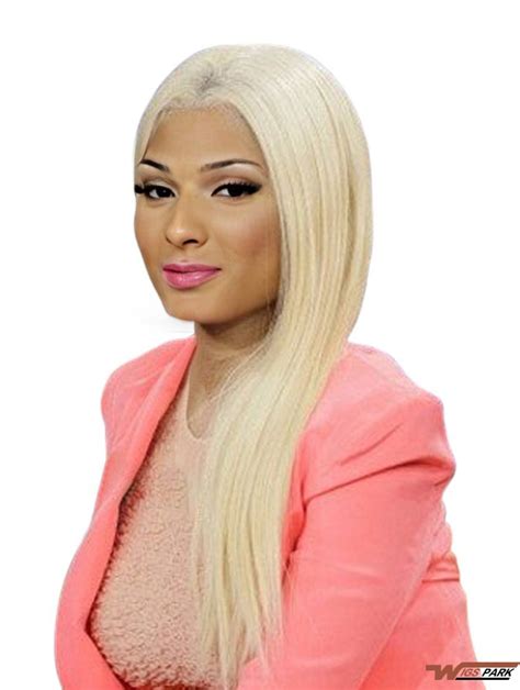 Blonde 26" Straight Without Bangs Long Nicki Minaj Wigs