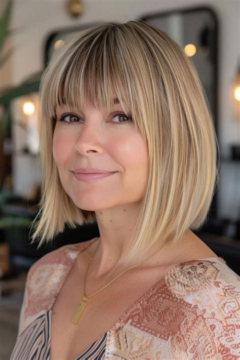 Blonde Bang Bob: A Timeless Trend