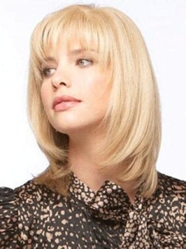 Blonde Graceful Wavy Remy Human Hair Medium Wigs: The Perfect Upgrade for Your Look