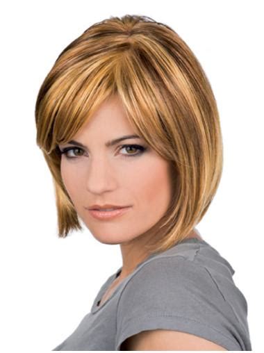 Blonde Graceful Wavy Remy Human Hair Medium Wigs VS 2025