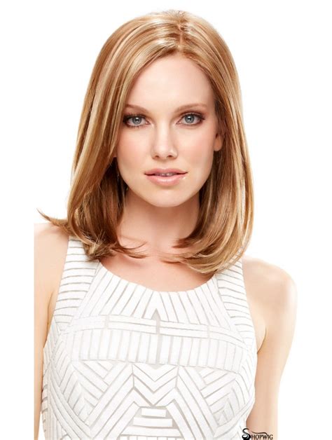 Blonde Hairstyles Lace Front Synthetic Medium Wigs