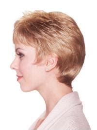 Blonde Monofilament Synthetic Gentle Short Wigs