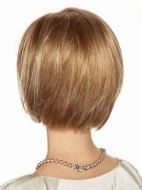 Blonde Straight Chin Length Bobs Monofilament Wigs Cheap