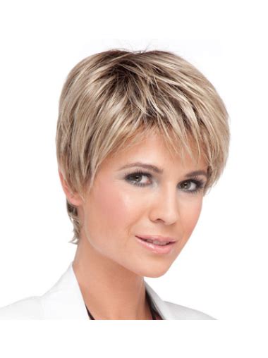 Blonde Straight Synthetic Tempting Short Wigs