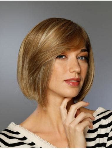 Blonde Synthetic Chin Length Straight 100% Hand-tied: Incredible Bob Wigs For 2025