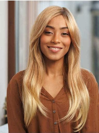 Blonde Wavy Long Modern Layered Synthetic Monofilament Wig