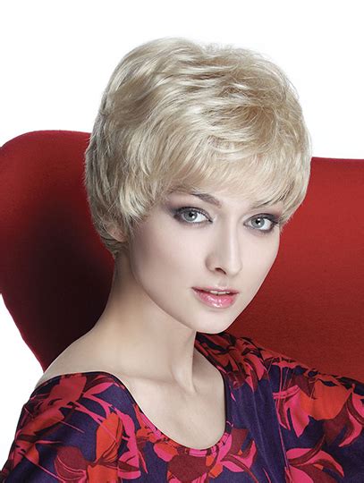 Blonde Wholesome Boycuts Wavy Short Wigs