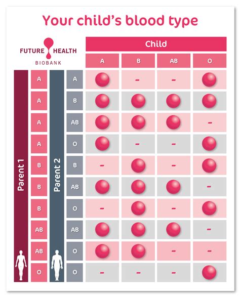 Blood Type Children Chart