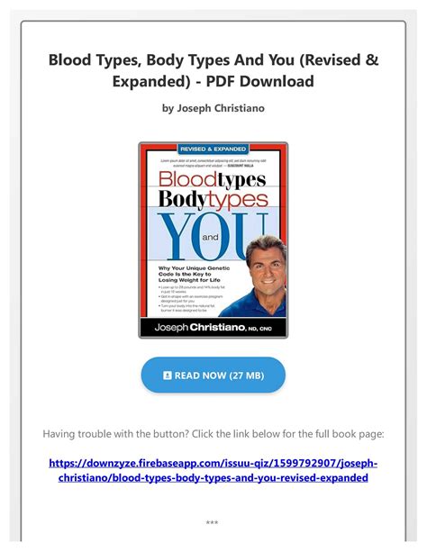 Blood Types Body Types And You Revised and Expanded Kindle Editon