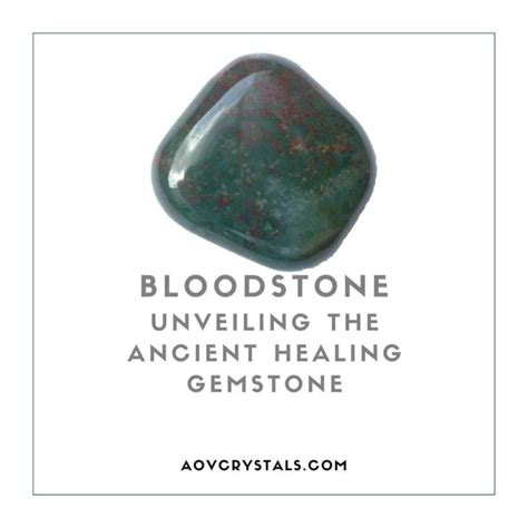 Bloodstone Crystal: Unveiling the Stone of Courage and Healing