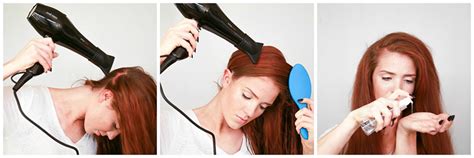 Blow dry upside down: