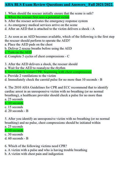 Bls Pretest Answers Reader