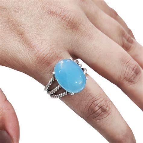 Blue Chalcedony Ring: A Timeless Gemstone with Enchanting Allure