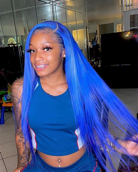 Blue Lace Wig