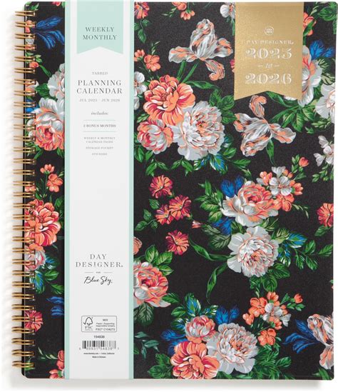 Blue Sky Daily Monthly Planning Calendar