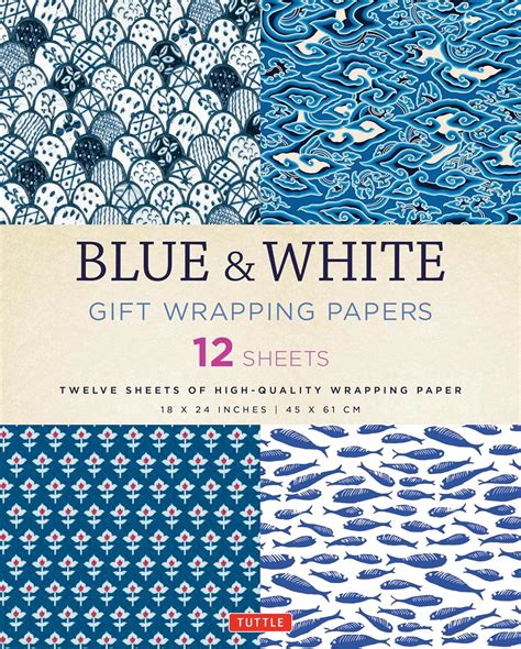 Blue White Gift Wrapping Papers Doc