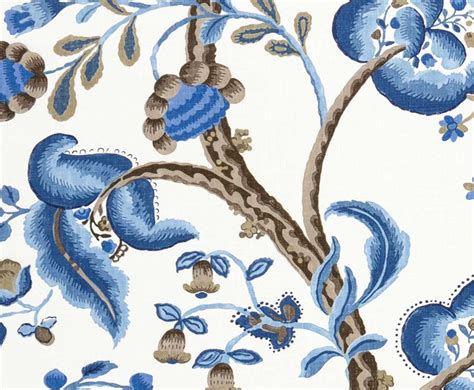 Blue and white fabrics: