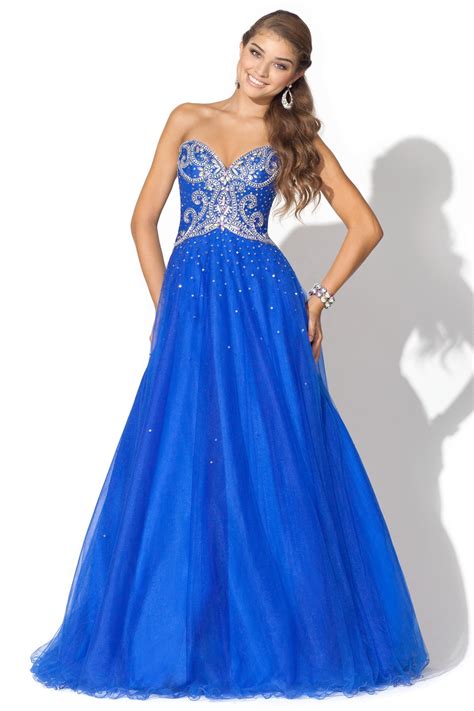 Blue dress: