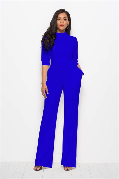 Blue jumpsuit or bodysuit