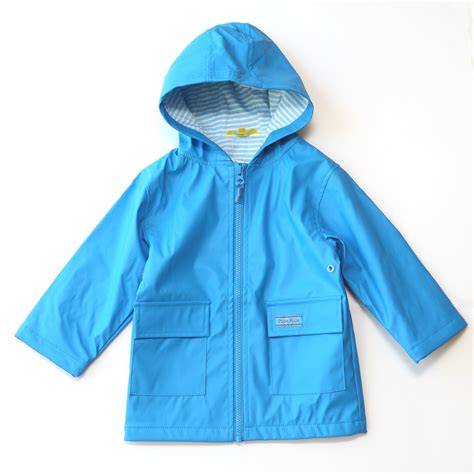 Blue raincoat: