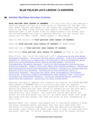 Blue-Pelican Java Answers/Tests/Keys Ebook Doc