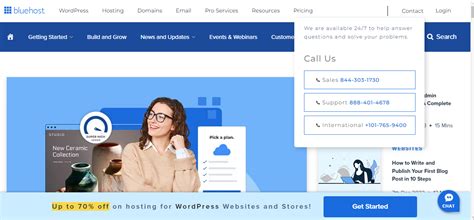 Bluehost customer support illustration