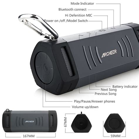 Bluetooth Archeer Waterproof Shockproof Microphone PDF