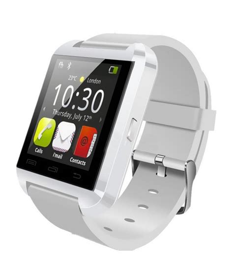 Bluetooth Smartwatches Wristwatches Compatible Plus White Doc