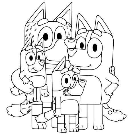 Bluey Coloring Pages Printable