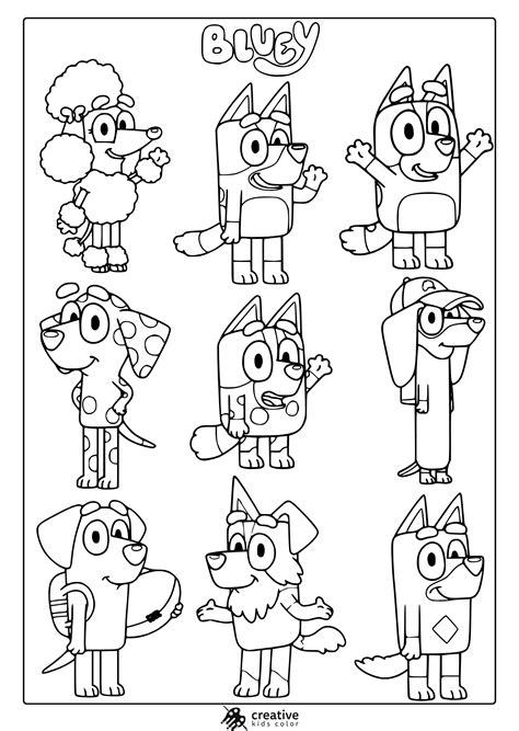 Bluey Printable Characters