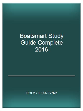 Boatsmart Study Guide Complete 2009 Ebook Epub