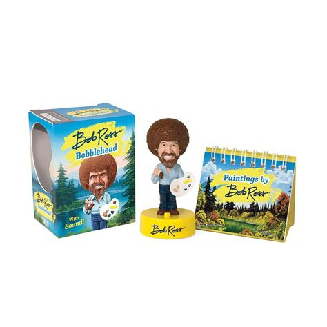 Bob Ross Bobblehead With Sound Miniature Editions Reader