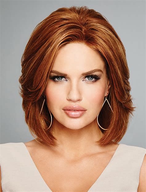 Bob Wig Wavy Shoulder Length Lace Front Auburn 12" Synthetic Wigs