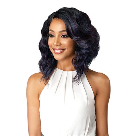 Bobbi Boss Synthetic Lace Front Wig in the color 1B