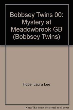 Bobbsey Twins 00 Mystery at Meadowbrook GB PDF