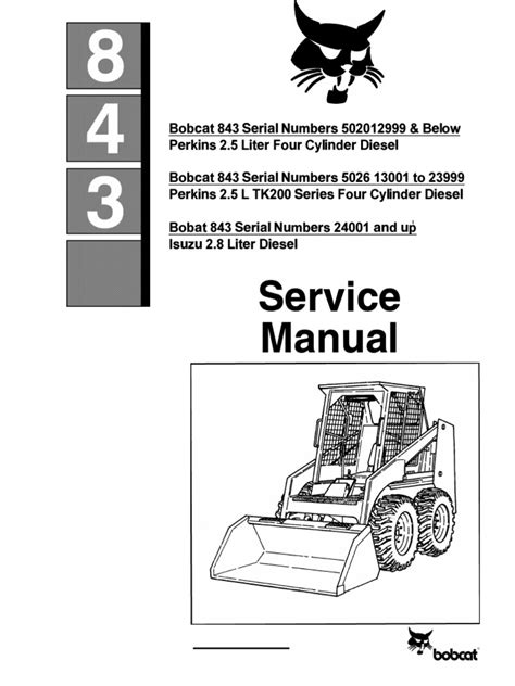 Bobcat 843 Repair Manual Ebook Reader