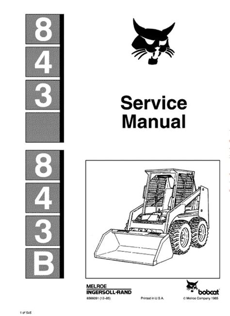 Bobcat 843 Repair Manual Ebook Reader