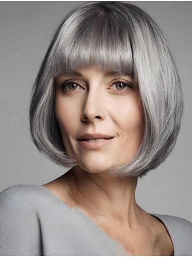 Bobs 10" Straight Chin Length Grey Wigs For Ladies Human Hair: Ultimate Guide 2025