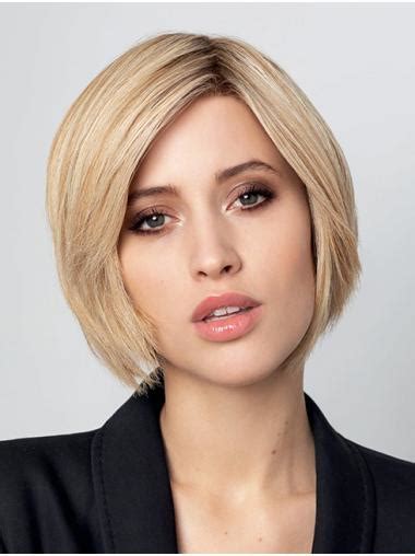 Bobs Blonde Straight Chin Length 10": Buy Human Hair Wigs in 2025