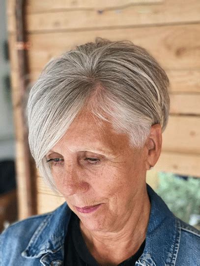 Bobs Grey 6" Straight Best Synthetic Wig