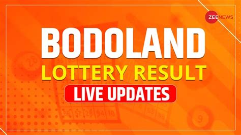 Bodoland Lottery Today Result